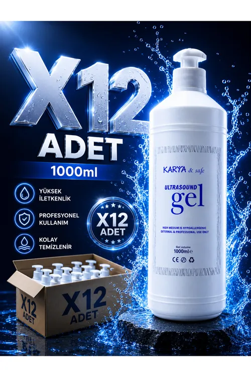 Ultrason (EKG) Jeli 1000 ML (1 Litre) - 12 Adet