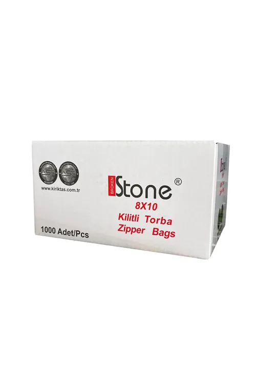 Kilitli Torba Kına Çerez Lokum Poşeti 8x10 100 Adet
