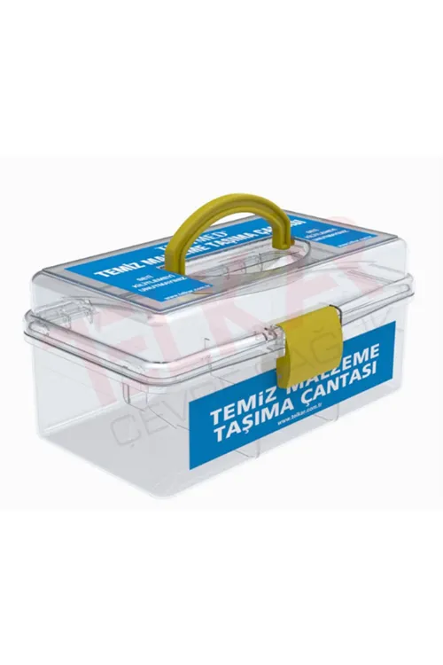 TEMİZ CERRAHİ ALET TAŞIMA SETİ KÜÇÜK-ŞEFFAF
