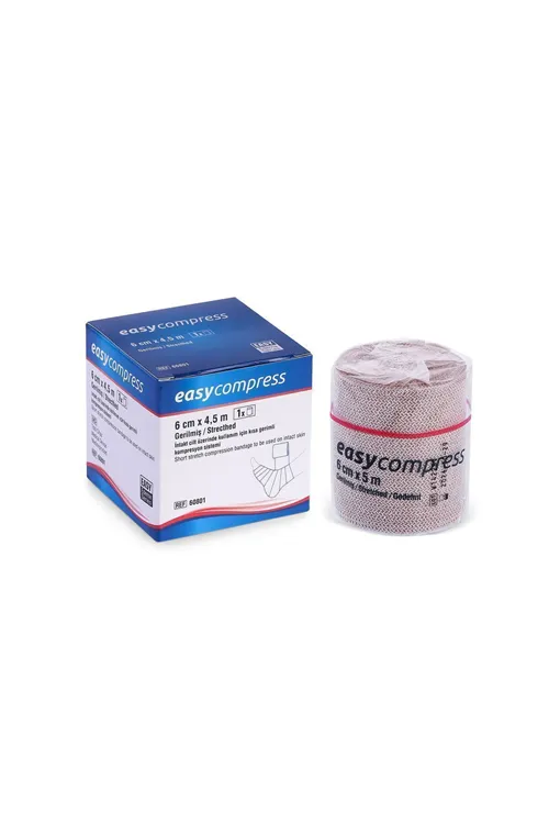 Compress Kısa Germe Bandajı, Lenfödem Bandajı, Kompresyon Bandajı 6cmx4,5cm