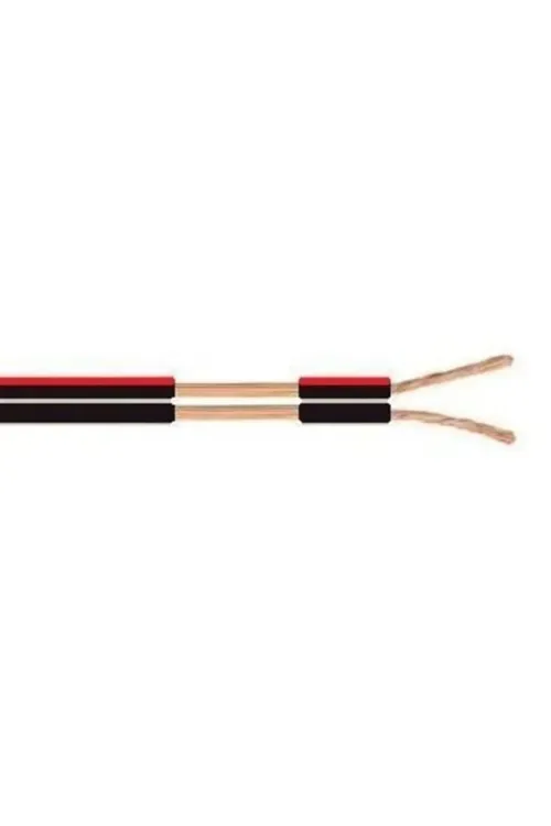 Kırmızı Siyah Zayıf Akım Hoparlör Kablosu 2x0.75 mm 25 Metre CCA