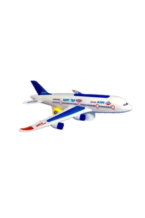 Pilli Işıklı Sesli Uçak Airbus Pilli Oyuncak sdgnh 1038993