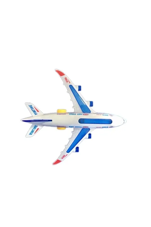 Pilli Işıklı Sesli Uçak Airbus Pilli Oyuncak sdgnh 1038993