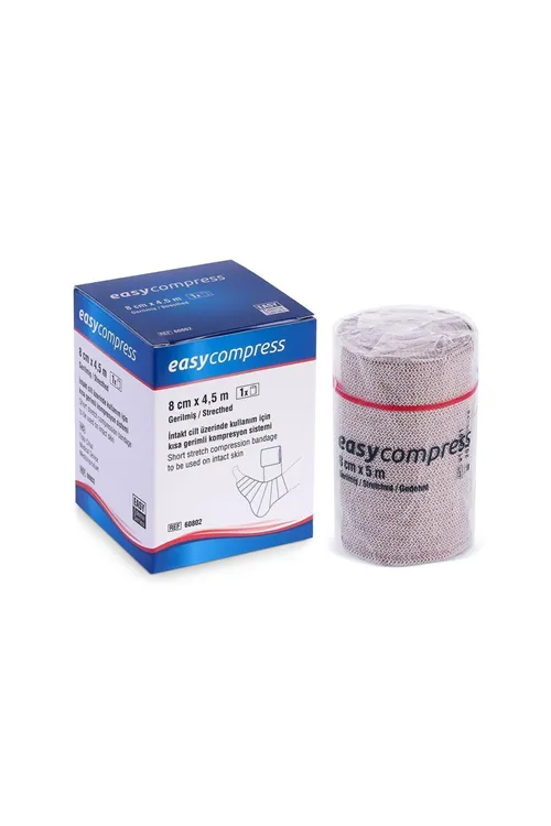 Compress Kısa Germe Bandajı, Lenfödem Bandajı, Kompresyon Bandajı 8cmx4,5cm