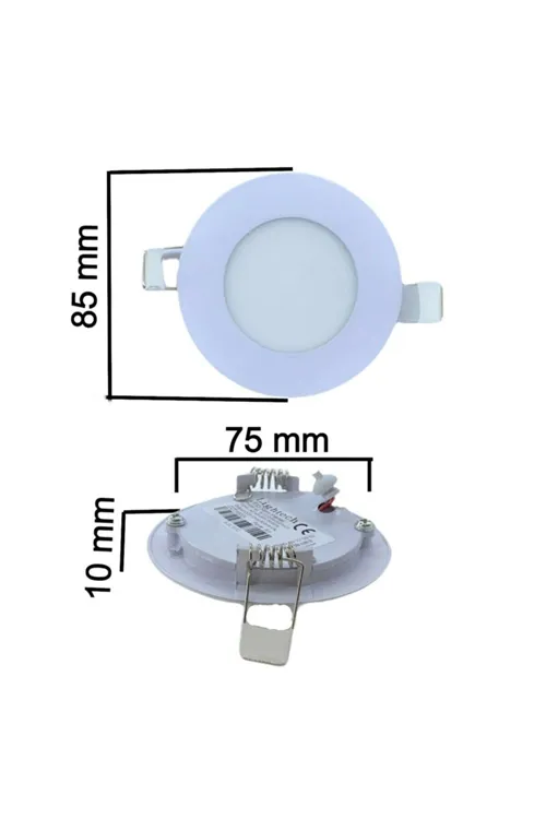 3w Sıva Altı Slim Led Panel Beyaz Işık Spot Lamba