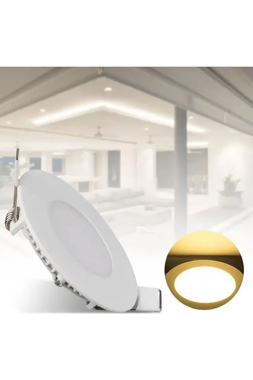 3w Sıva Altı Slim Led Panel Beyaz Işık Spot Lamba