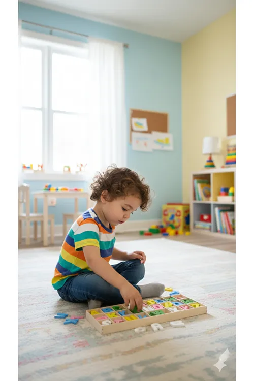 Ahşap Puzzle Alfabe Harfleri Öğrenme Eğitici Bul Tak- Yap Boz Oyuncak