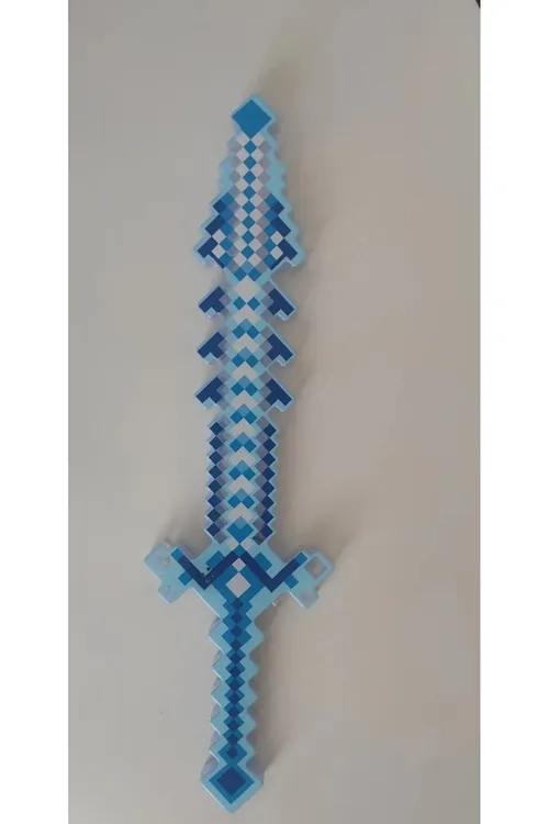 Minecraft Işıklı Kılıç 50 Cm Sesli Işıklı 1 Adet Yeşil Renk