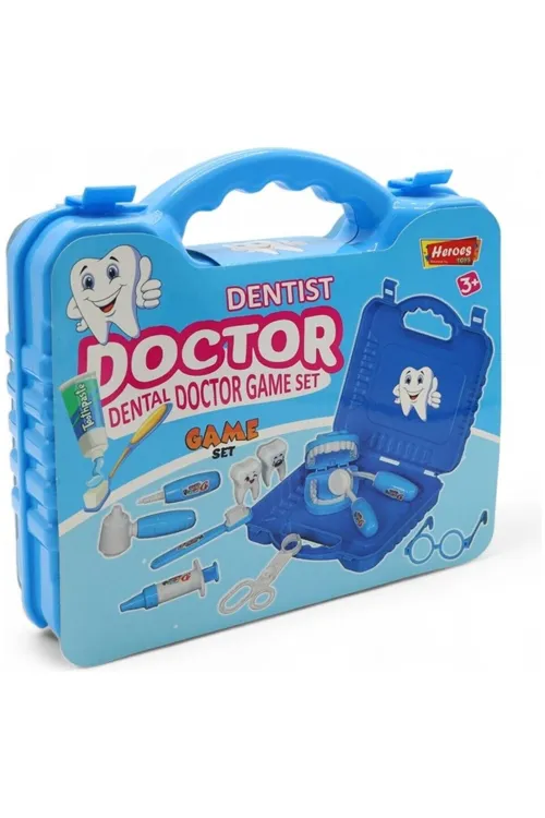 Doktor Dental Dişçi Oyuncak Seti Erkek İçin Mavi Doktor Seti
