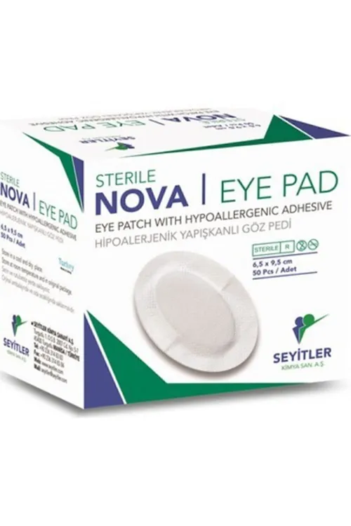 Pad Steril Hipoallerjenık Yapışkanlı Oval Göz Pedi 6,5x9,5 Cm