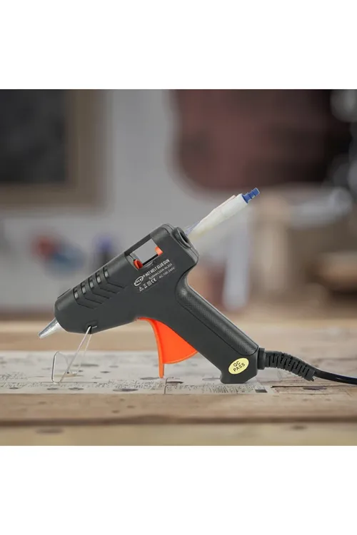 20 Watt Sıcak Silikon Tabancası Şeffaf Mum Yapıştırıcı Tabanca 10 Adet 15 cm Çubuk Silikon Hediye