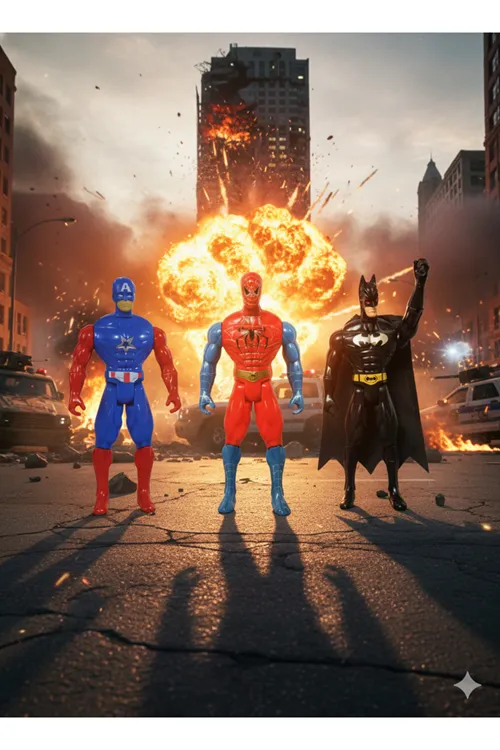 Süper Kahramanlar Batman - Örümcek Adam - Kaptan Amerika Oyuncak