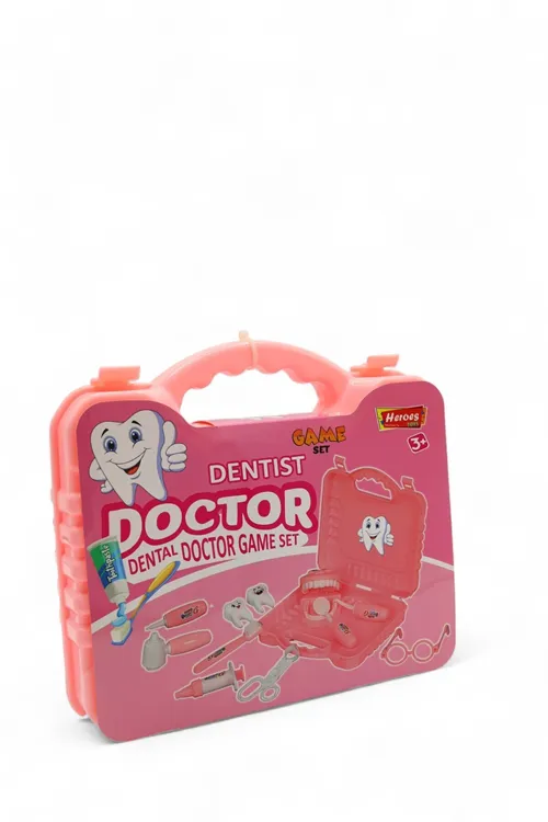 Doktor Dental Dişçi Oyuncak Seti Kızlar İçin Pembe Doktor Seti
