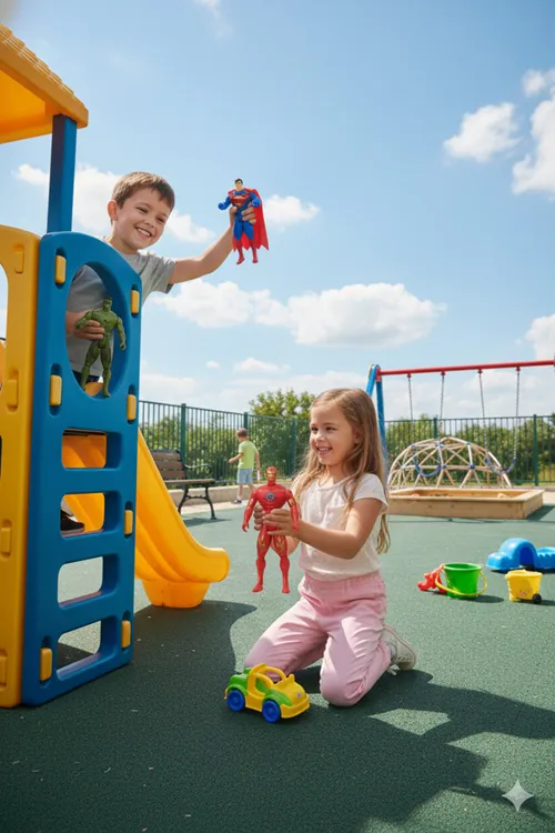 Süper Kahramanlar Superman - Hulk - Örümcek Adam Oyuncak Figürleri