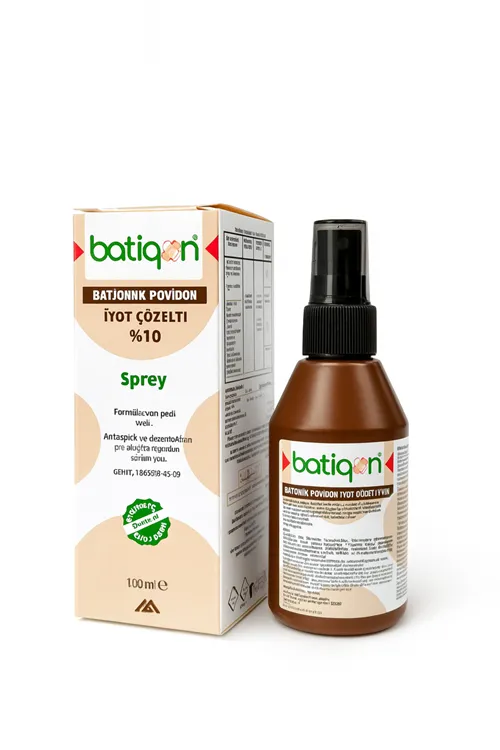 Lunimed Batikon Povidon İyot Çözeltisi %10 Sprey 100 ml – Antiseptik ve Dezenfektan