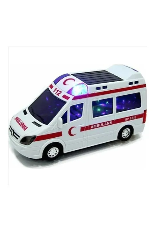 3d Işıklı Ve Sesli Oyuncak Ambulans Arabası