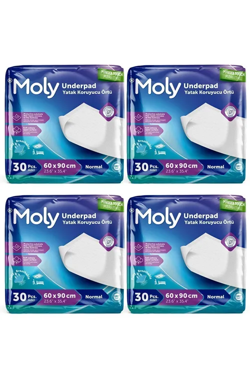 Yatak Koruyucu Örtü 60x90 cm 120'li KÖPEK - KEDİ ÇİŞ PEDİ