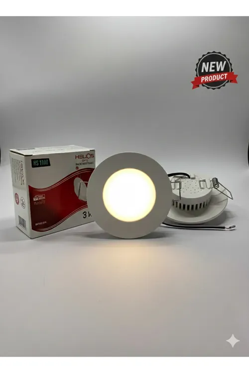3W Beyaz Işık Led Spot Panel Lamba Dahili Trafolu Dış çap 8.2cm İç çap 5cm