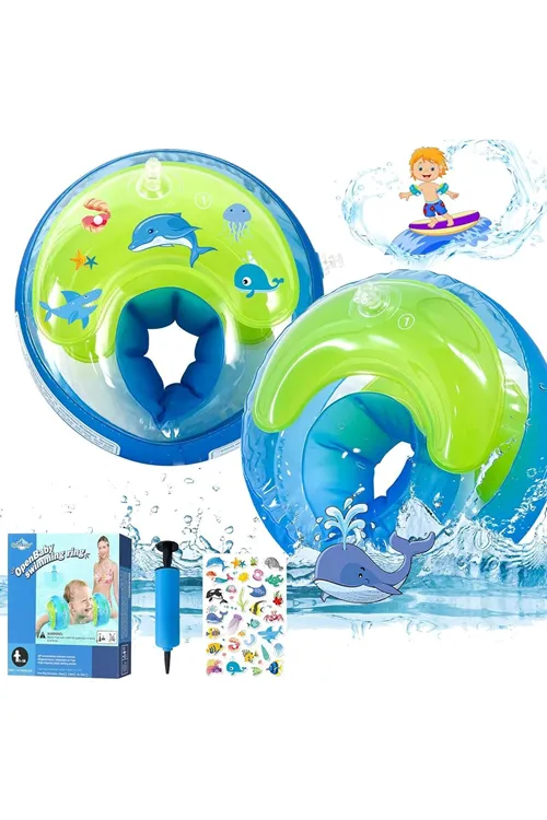 Open Baby Şişme Yüzme Kollukları | 1-6 Yaş Bebek & Çocuk Için, 3 Katmanlı Güvenli Tasarım