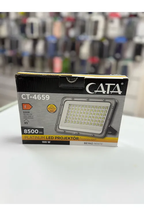 100 Watt Beyaz Işık Led Projektör Yüksek Lümen 6500K CT4659