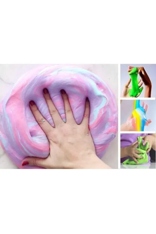 Event 6 Renk Neon Fosforlu Hazır Slime - Hazır Slaym Oyunu 6x170gr