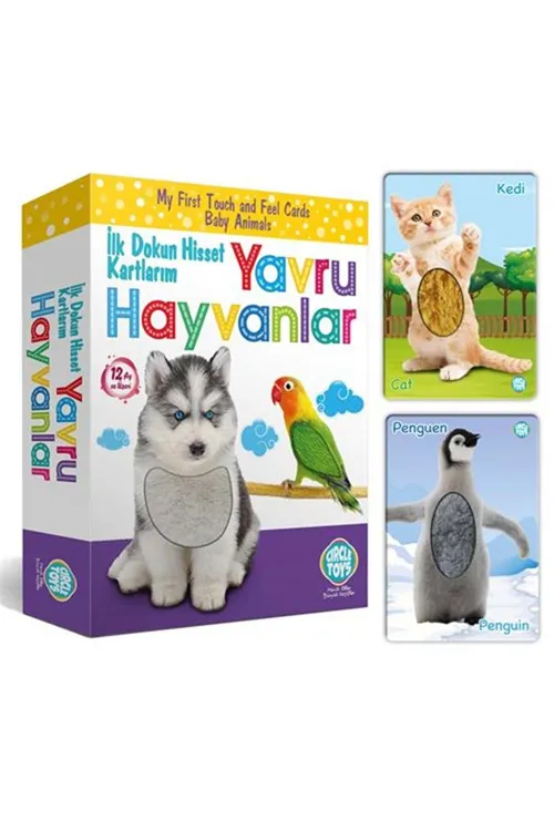 Dokun Hisset Yavru Hayvanlar 18 Kart,36 Görsel