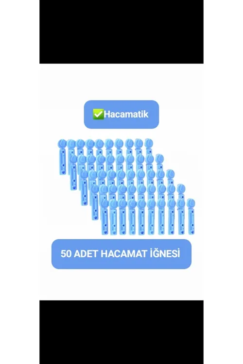 50 Adet Hacamat Kalemi Iğnesi - Lanset Şeker Parmak Delme Iğnesi