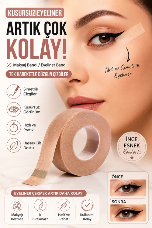 Makyaj Bandı Burun Cilt Yanak Parmak Bant Kapatıcı Fondöten Eyeliner Makyaj Ürünleri Kadın Bakım