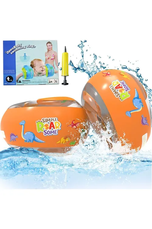 Open Baby Şişme Yüzme Kollukları | 1-6 Yaş Bebek & Çocuk Için, 3 Katmanlı Güvenli Tasarım
