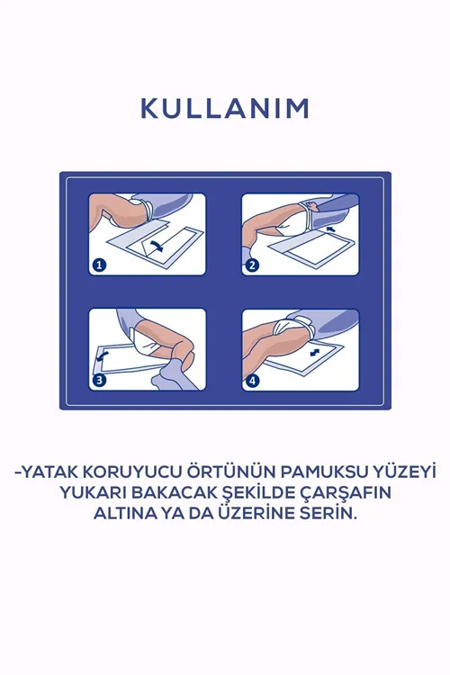 Yatak Koruyucu Örtü 60x90 Cm 30'lu x5 Adet