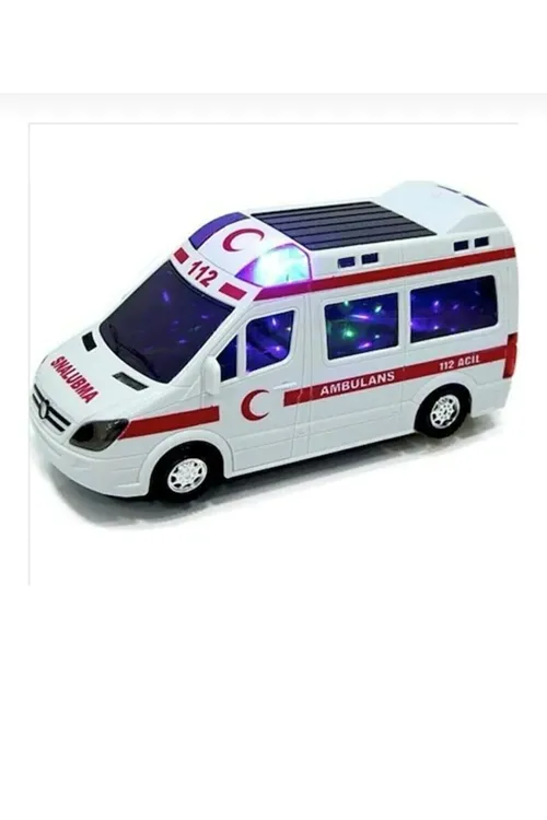 3d Işıklı Ve Sesli Oyuncak Ambulans Arabası