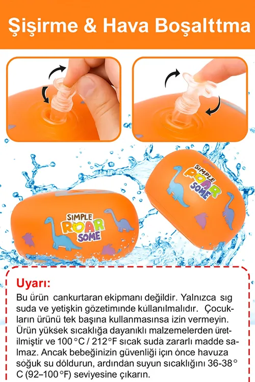 Open Baby Şişme Yüzme Kollukları | 1-6 Yaş Bebek & Çocuk Için, 3 Katmanlı Güvenli Tasarım