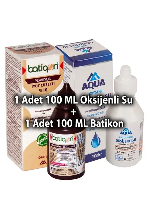Oksijenli Su 100 ML 1 Adet + Batikon 100 ML 1 Adet