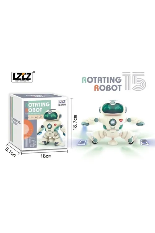 Oyuncak Robot Sesli Işıklı Dans Eden Pilli Robot Kaliteli Yeni Model Robot