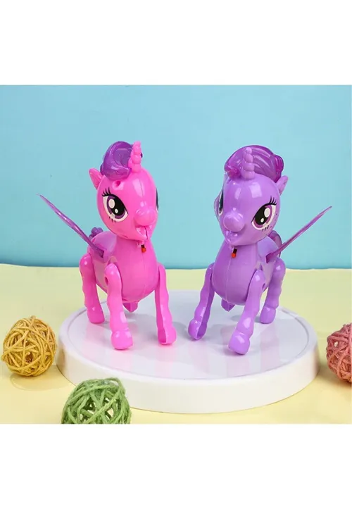 Bebeklerin Emekleme Arkadaşı Sesli Işıklı Yürüyen Unicorn Oyuncak 1 Adet