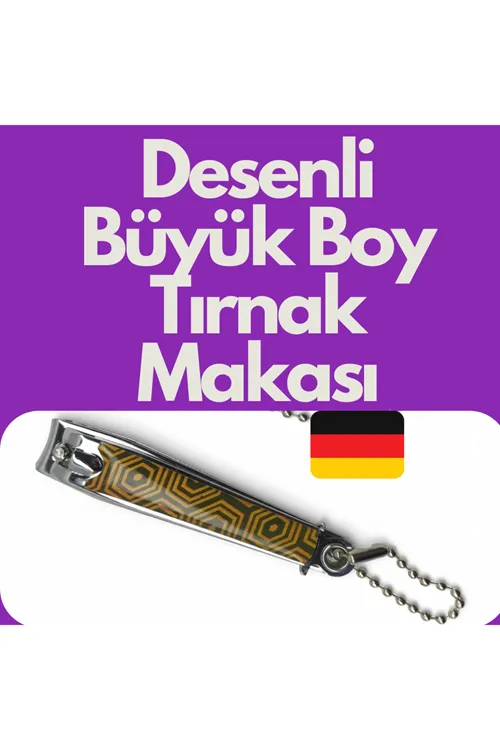 Büyük Boy Tırnak Makası Desenli