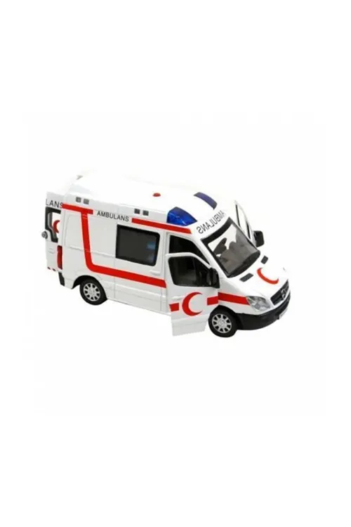 Çekbırak Işıklı Sesli 1:32 Ambulans Cp-64465-amblns