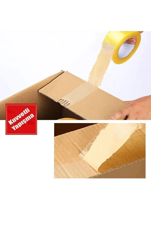 Şeffaf Koli Bandı 45 Mm X 100 Mt Yapışkanlı Kopmayan Bant Bandı Bantları