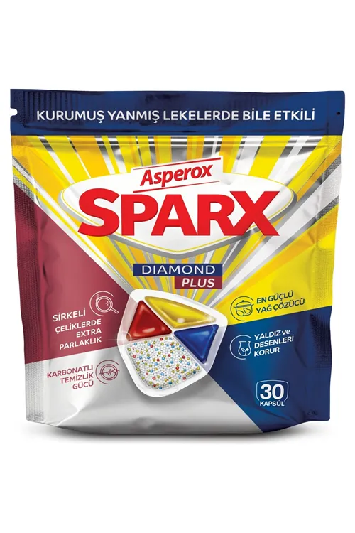 Sparx Diamond Plus Bulaşık Makinesi Kapsülü 30'lu