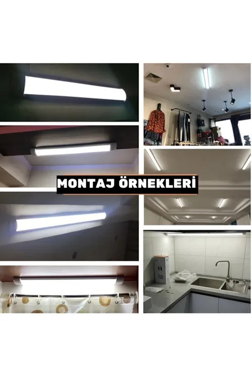 8 Adet 40w Floresan Yatay Led Bant Armatür Tavan Aydınlatma 120 Cm Led Armatür