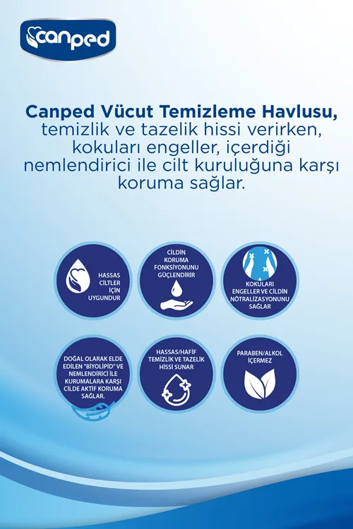 Vücut Temizleme Mendili 48 Li X 3 Adet (144 YAPRAK)