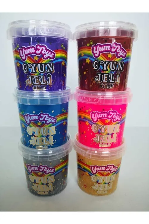 Yumtoys Slaym Gold- Hazır Slime 6 Farklı Renkler 6 Kutu 140x6 Gr
