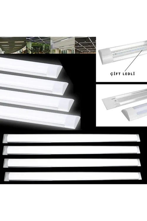 8 Adet 40w Floresan Yatay Led Bant Armatür Tavan Aydınlatma 120 Cm Led Armatür