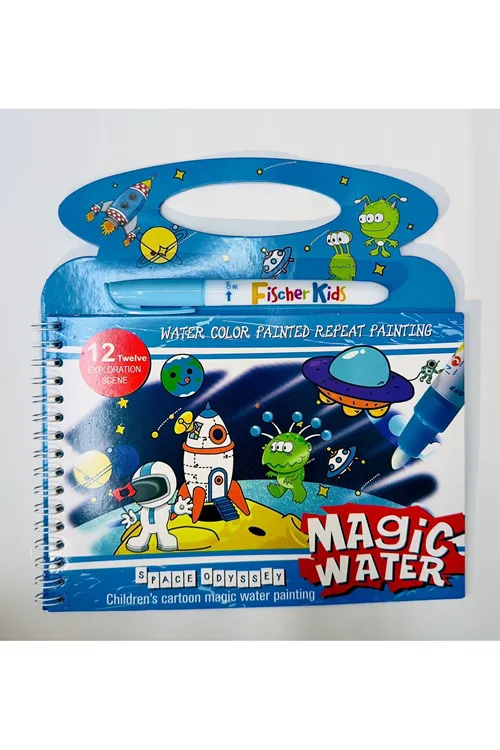 Uzay ve Gezegen Water Painting - Sihirli Özel Kalem iIe Boyama Kitabı Eğitici
