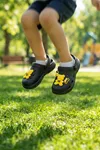Siyah Sarı Ayıcıklı Kreş Sahil Plaj Havuz Terliği Unisex Çocuk Terlik & Sandalet