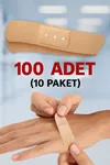 Bez Yara Bandı 10'lu 10 Paket 100 Adet Pratik Kullanımlı