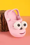 Pembe Emoji Günlük Bahçe Sahil Plaj Kreş Kız Çocuk Terlik & Sandalet