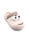 Ekru Emoji Günlük Bahçe Sahil Plaj Kreş Unisex Çocuk Terlik & Sandalet
