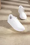 Beyaz Unisex Hafif Taban Günlük Yürüyüş Rahat Sneaker Spor Ayakkabı