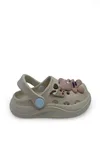 Bej Ayıcıklı Unisex Çocuk Terlik&Sandalet